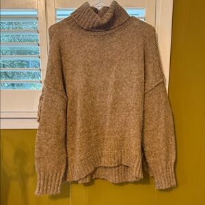 REVOLVE Taupe Turtleneck Sweater Fring